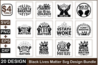 Black Lives Matter Svg Design Bundle