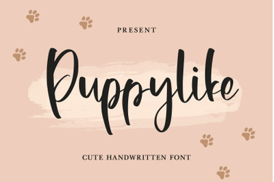 Puppylike - Cute Handwritten Font