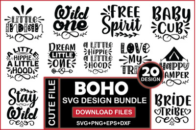 Boho SVG Design Bundle