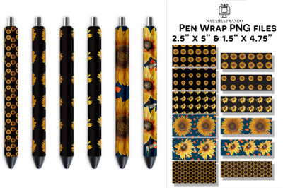 Sunflower Pen Wrap | Pen wrap PNG