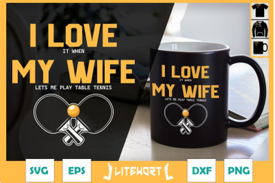 I Love My Wife Funny Ping pong