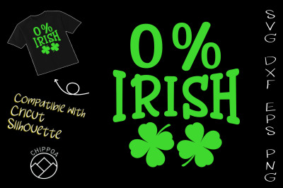 0% Irish Funny St Patricks Day