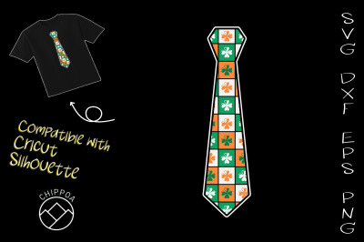 Shamrock Tie Kids St Patricks Day