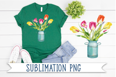 Spring Flowers, Easter Sublimation