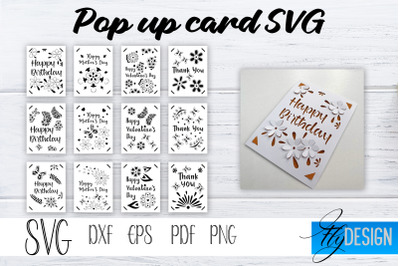 Pop Up Card SVG, Pop-Up Greeting Card, Cricut Pop Up Card, Pop Up Card