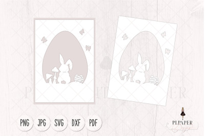 Happy Easter svg, Easter card svg design, Easter bunny svg