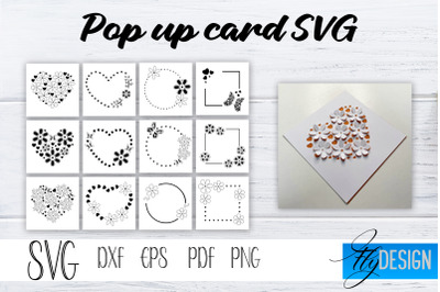Frame Pop Up Card SVG, Pop-Up Greeting Card, Cricut Pop Up Card Bundle