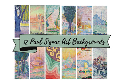 12 Paul Signac Art Background Papers