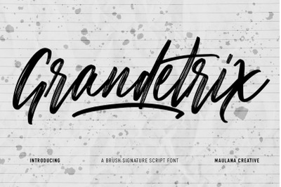 Grandetrix Brush Script Font