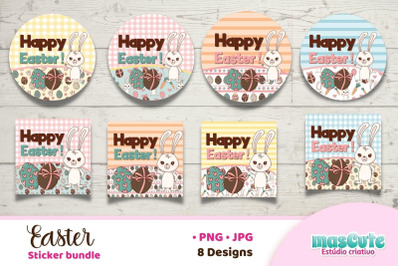 easter bunny eggs Sticker Bundle