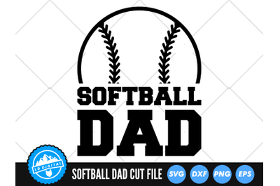 Softball Dad SVG | Softball Cut File | Father&#039;s Day