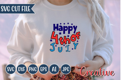 Happy 4th July SVG Design