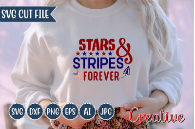 Stars &amp;amp; Stripes Forever SVG Cut file