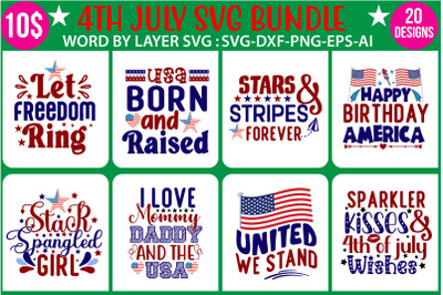 4th of July SVG Bundle, July 4th SVG, Fourth of July svg, America svg,