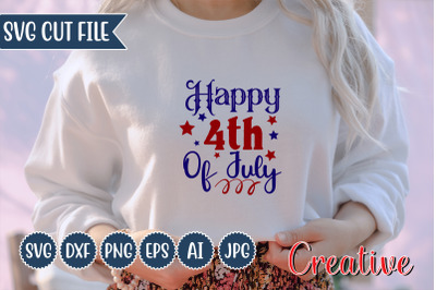 Happy 4th Of July SVG Design