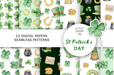 St Patricks Day Digital Paper