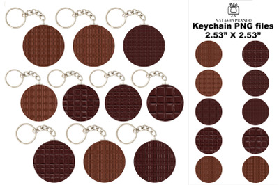 Chocolate round Keychain PNG designs