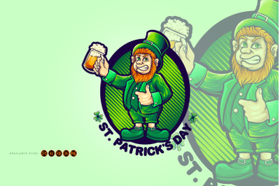 Happy saint patricks day with beer party SVG