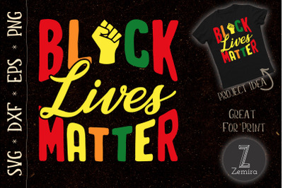 BLM Black Lives Matter Retro Black Pride