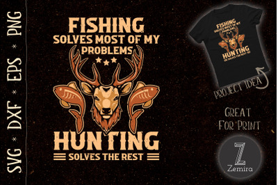 Funny Fishing And Hunting Graphic