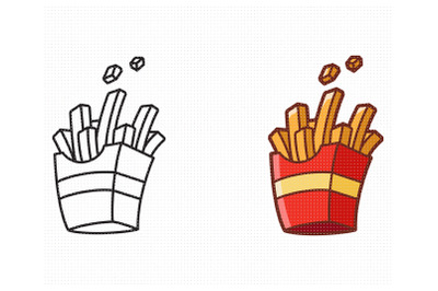 French Fries SVG