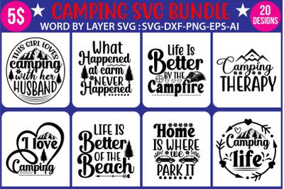 CAMPING SVG BUNDLE ,Camping SVG, Adventure SVG, Vacantion Svg,Ca