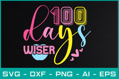 100 days wiser svg