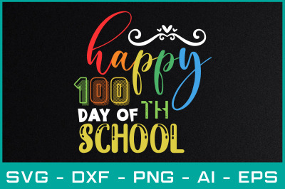 happy 100th day of school svg