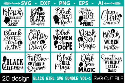 Black Girl SVG Bundle