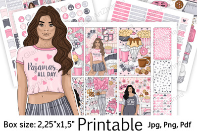 Weekend Printable Stickers 2&2C;25&amp;quot;x1&2C;5&amp;quot;