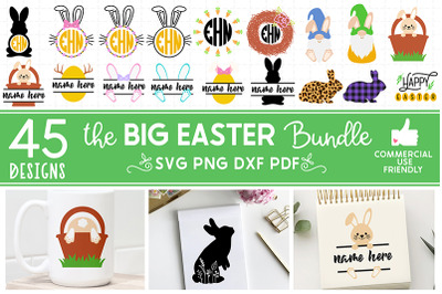 The big Easter Bundle SVG-45 Designs Included