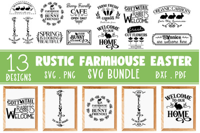 Rustic farmhouse Easter bundle,Vintage Easter bundle SVG