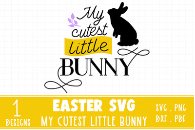 Cutest bunny cottontail easter SVG