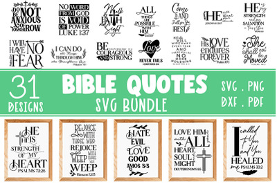 Inspirational Bible quotes and Sayings Bundle