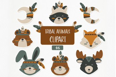Tribal Animals Clipart