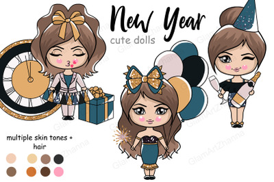 New Year Cute Dolls