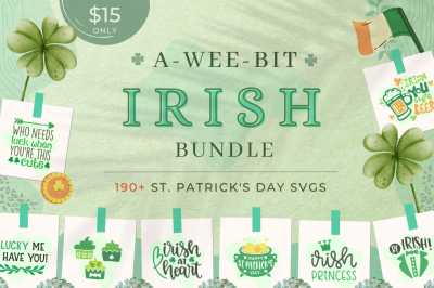 St. Patrick&#039;s Day SVG Bundle | 190+ SVG Cut Files