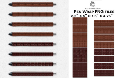 Chocolate pen wrap designs