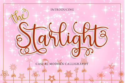 The Starlight Font - Swirly Calligraphy Script Font