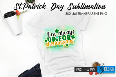 St. Patrick&#039;s Day T-Shirt Sublimation v.7