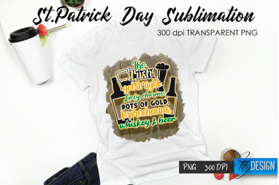 St. Patrick&#039;s Day T-Shirt Sublimation v.33