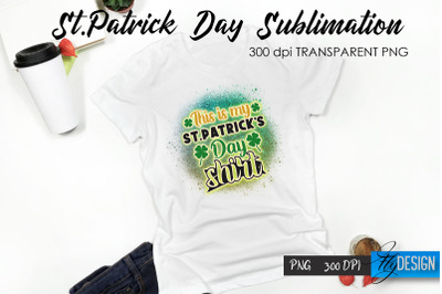 St. Patrick&#039;s Day T-Shirt Sublimation v.36