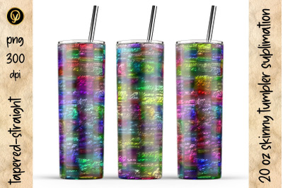 20 Oz Skinny Tumbler Sublimation.