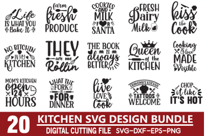 Kitchen Quotes SVG Bundle