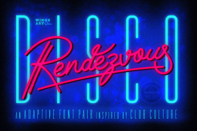 Disco Rendezvous: A Night Club Inspired OpenType Script Font