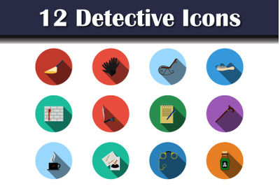 Detective Icon Set