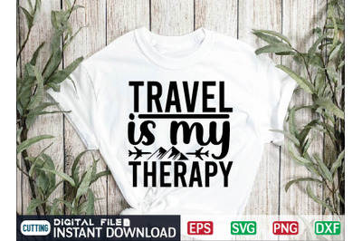 travel is my therapy Svg Cut File