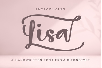 Lisa - A swashes handwritten font