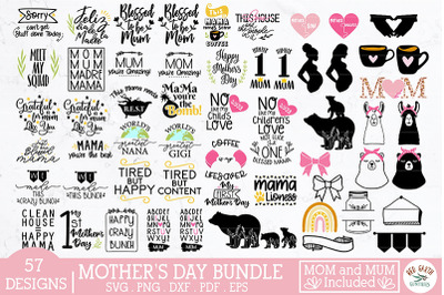 Mothers day, Funny mom quotes SVG bundle,Mum saying bundle