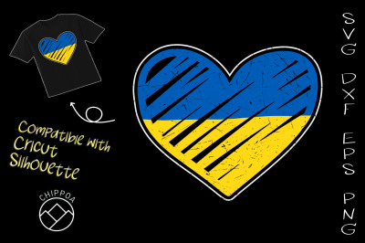 I Stand With Ukraine Heart